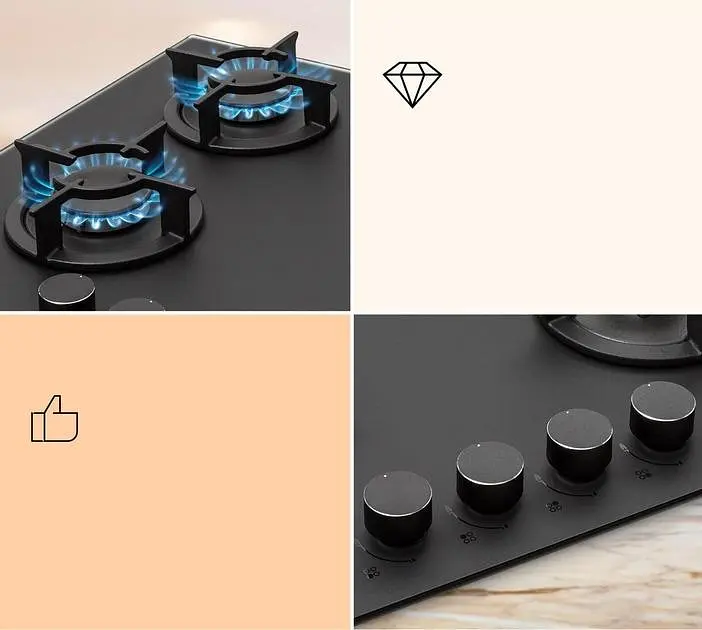 Варильна поверхня газова Klarstein Firetale (10041299) - фото 5