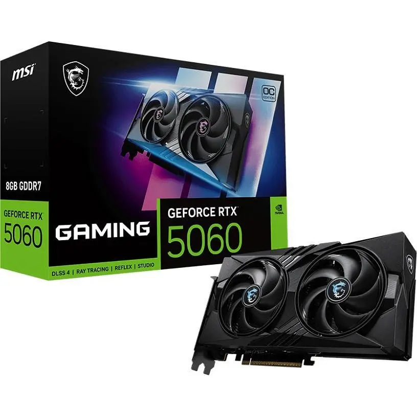 Відеокарта GF RTX 5060 8GB GDDR7 Gaming OC MSI (GeForce RTX 5060 8G GAMING OC) - фото 5
