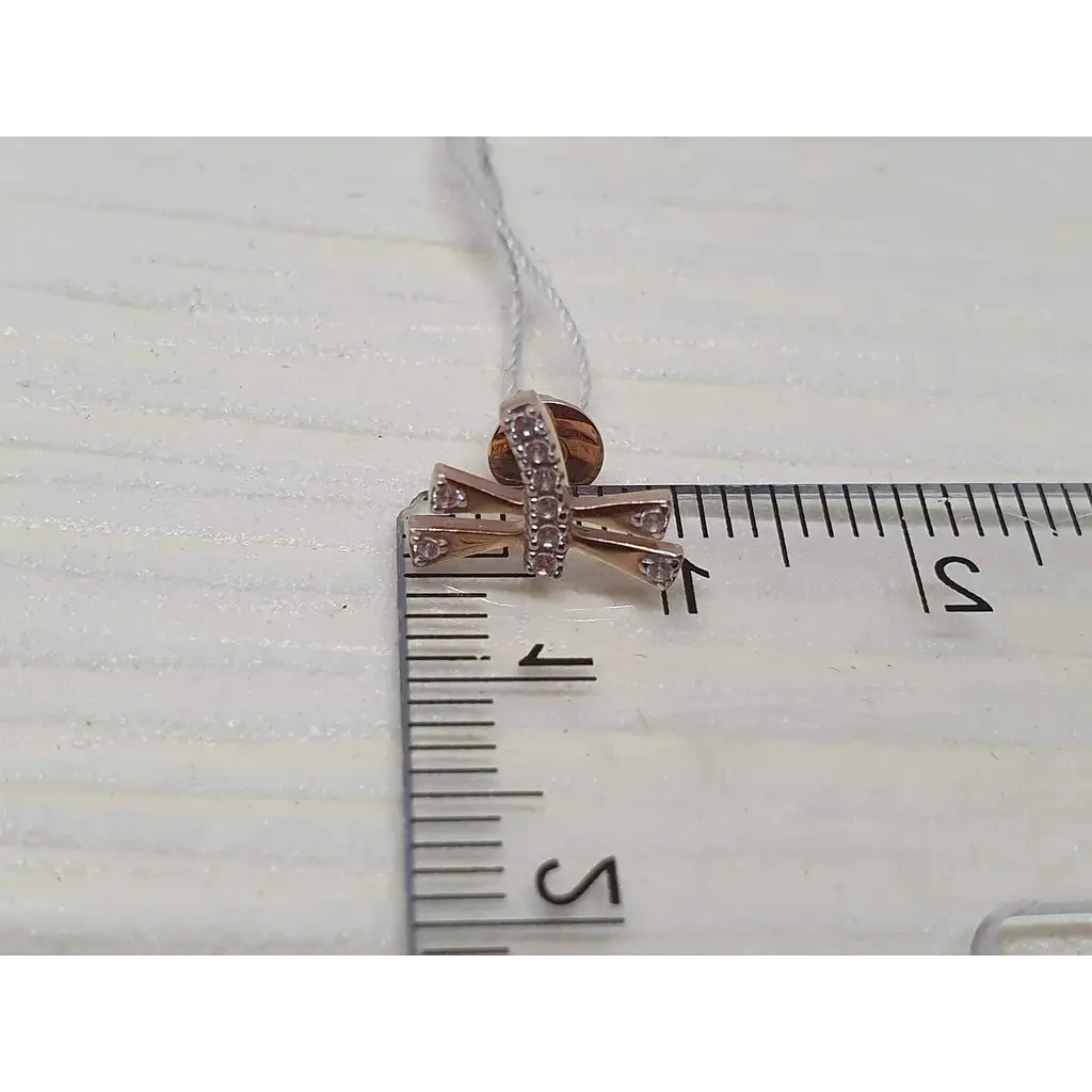 Золоті сережки-пуссети Столична Ювелірна Фабрика з фіанітами. 110330 - фото 3