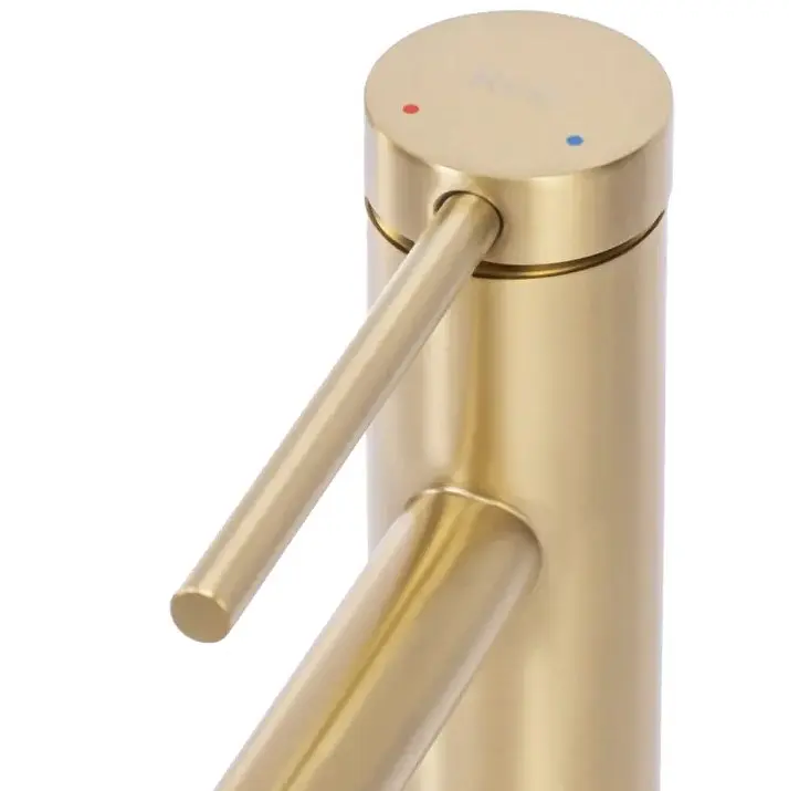 Змішувач для умивальника Rea Foss brushed gold високий REA-B5319, Золотий - фото 4