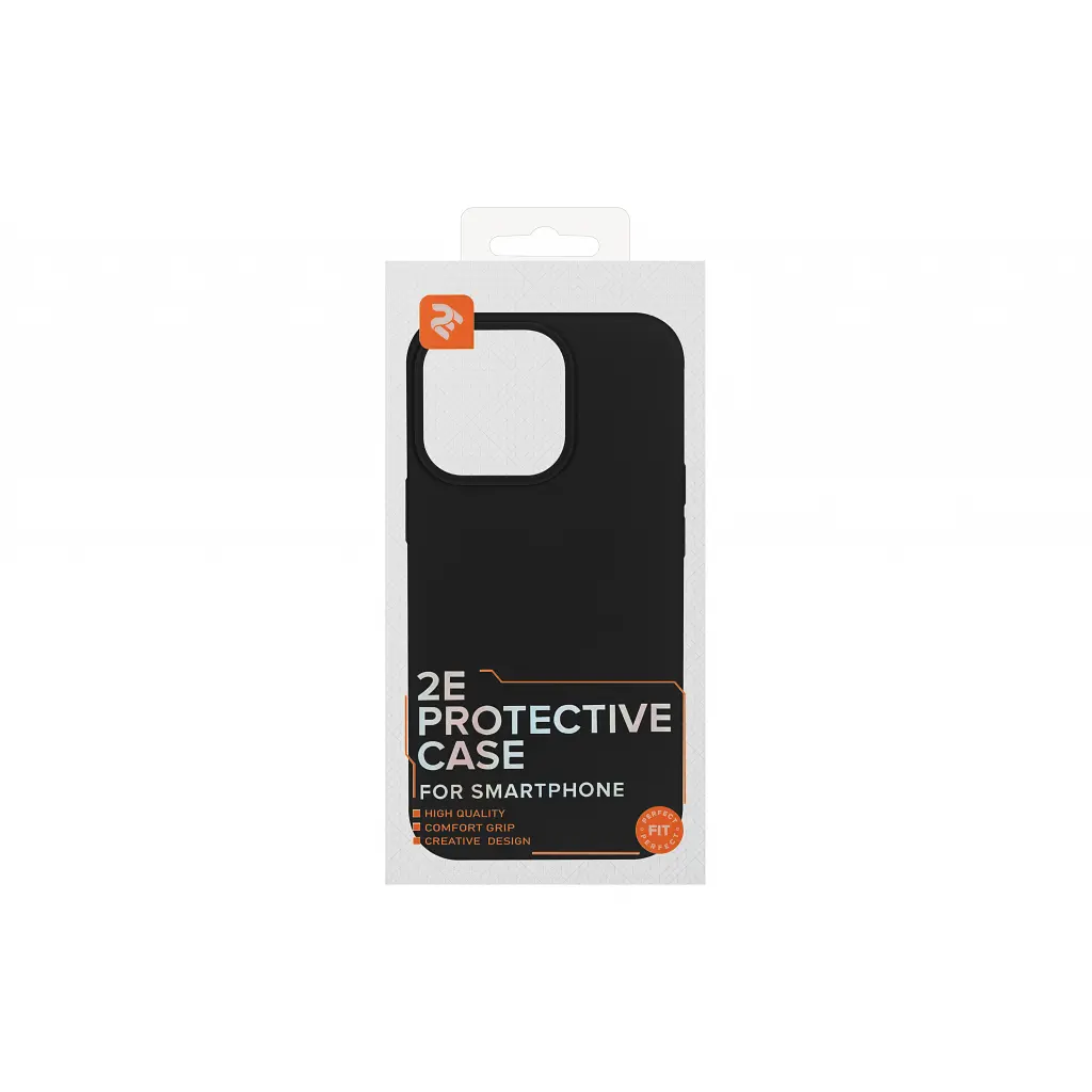 Чохол до мобільного телефона 2E Basic Apple iPhone 13 Pro Liquid Silicone Black (2E-IPH-13PR-OCLS-BK) - фото 2