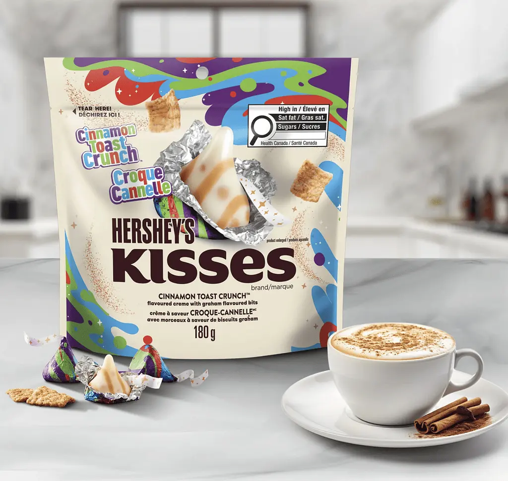 Шоколадні цукерки Hershey's Kisses Cinnamon Toast Crunch Flavored Candy 255г - фото 3