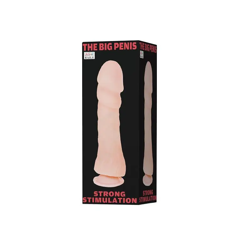 Фаломіметатор Baile The Big Penis, 26 см (тілесний) - фото 5