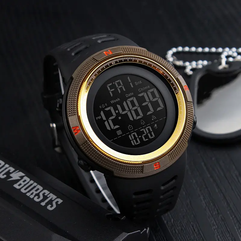 Чоловічий наручний годинник 1251GD Gold Skmei acs0030830 - фото 4