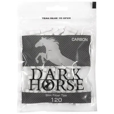 Фільтри для самокруток Dark Horse Slim вугільні - фото 1