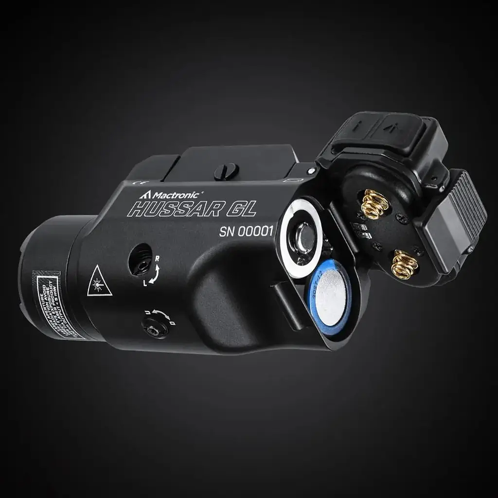 Фонарь подствольный тактический Mactronic Hussar GL 900 лм 220 м Cree XP-L зеленый лазер 532 нм Picatinny Glock CR123A RCR123A IPX - фото 8