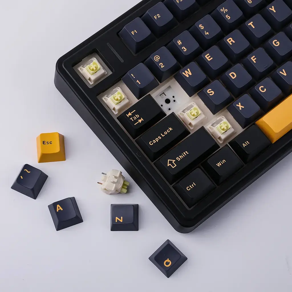 Игровая механическая клавиатура AULA F75 / Три режима подключения / Leobog Axis Reaper Switch / Dark Blue - фото 7