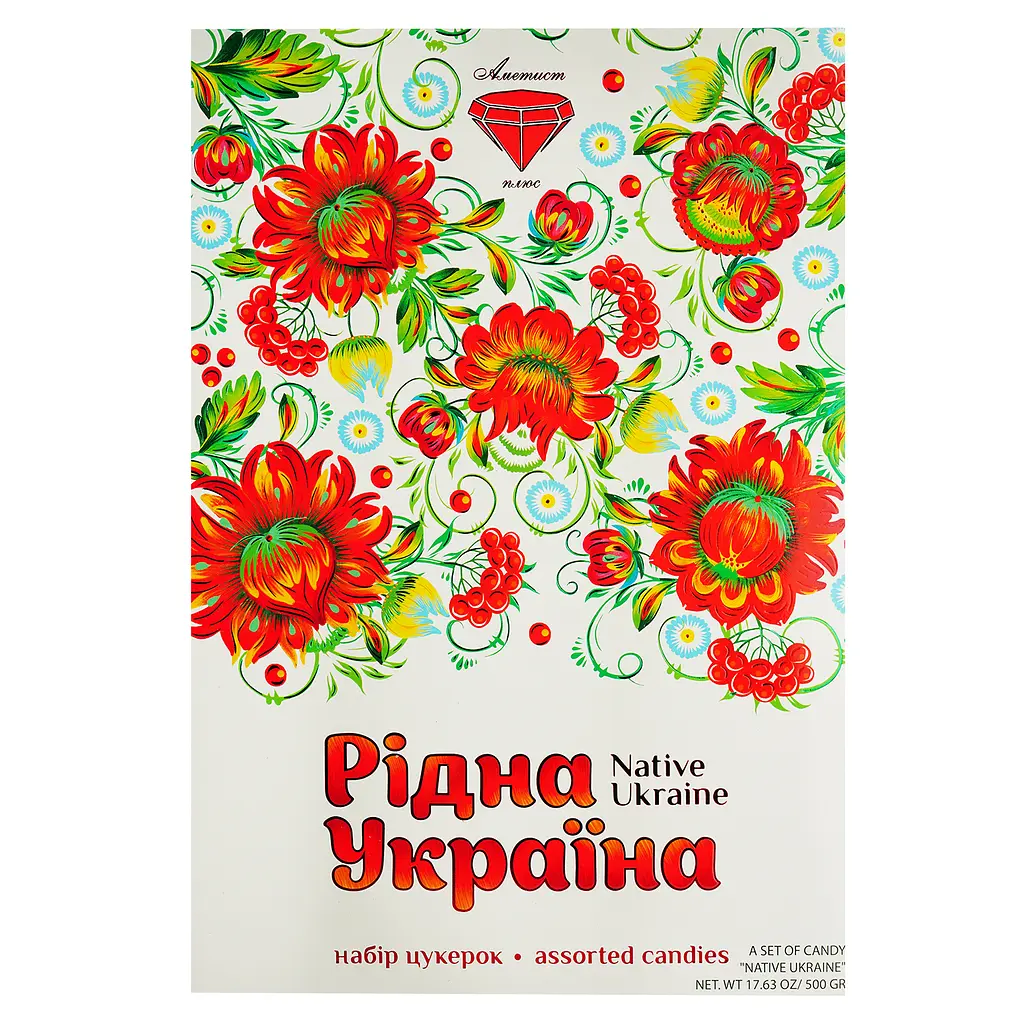 Набір цукерок Аметист Плюс Рідна Україна 500 г - фото 3