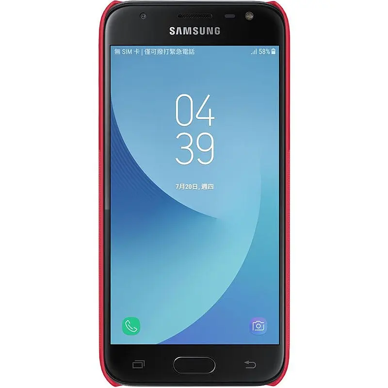 Чехол-накладка Nillkin Super Frosted Shield Samsung Galaxy J3 2017 (J330) Red - фото 2