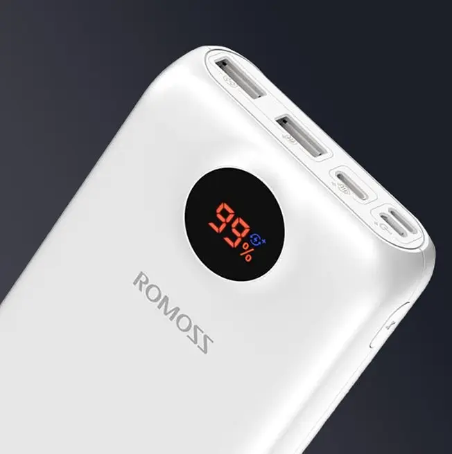 Портативная батарея Romoss 30000mAh 22.5W PSw30PF Белая - фото 4