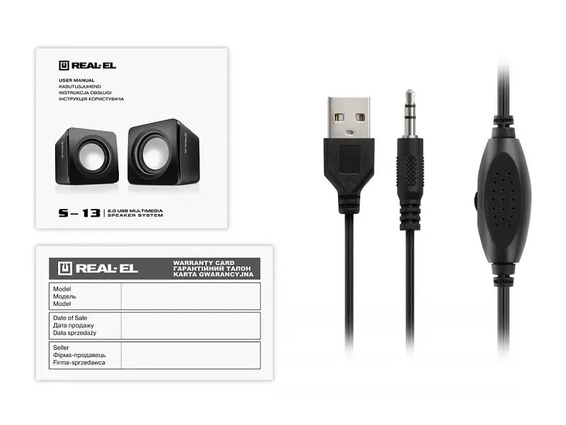 Компьютерні колонки REAL-EL S-13 black (EL121100021) - фото 8