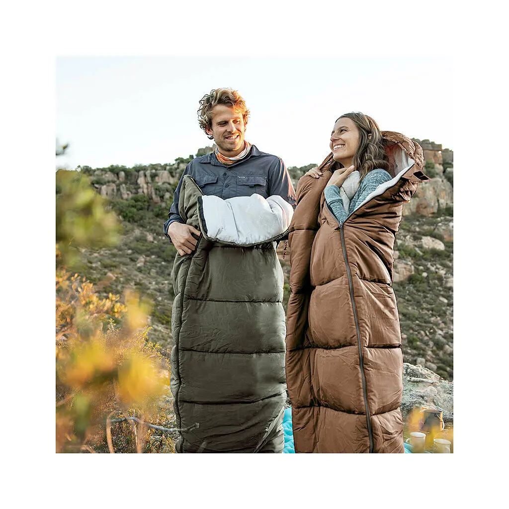 Спальний мішок Naturehike U350 NH20MSD07 Hollow Cotton Right Brown (6927595767221-R) - фото 3