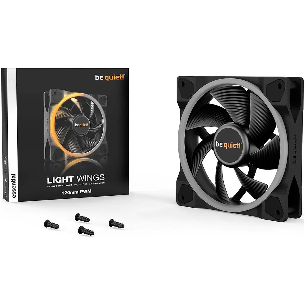 Вентилятор be quiet! Light Wings 120mm PWM Чорний (BL072) - фото 4