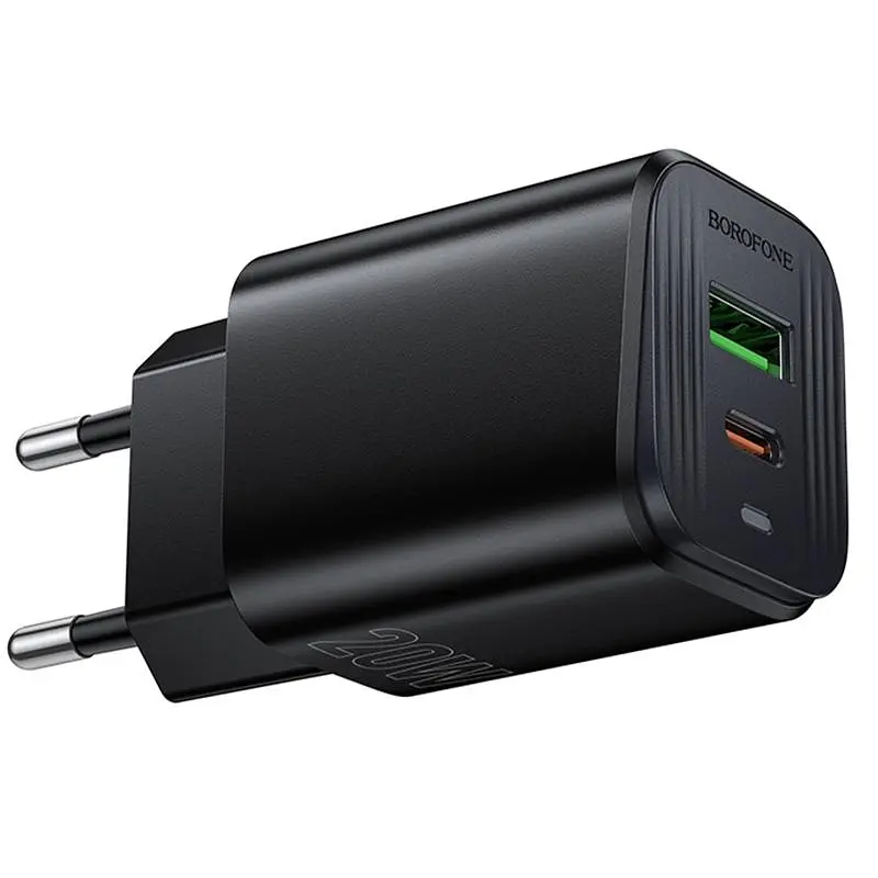 СЗУ Borofone BAS83A Star PD20W+QC3.0 (1USB-A/1C) Black - фото 3