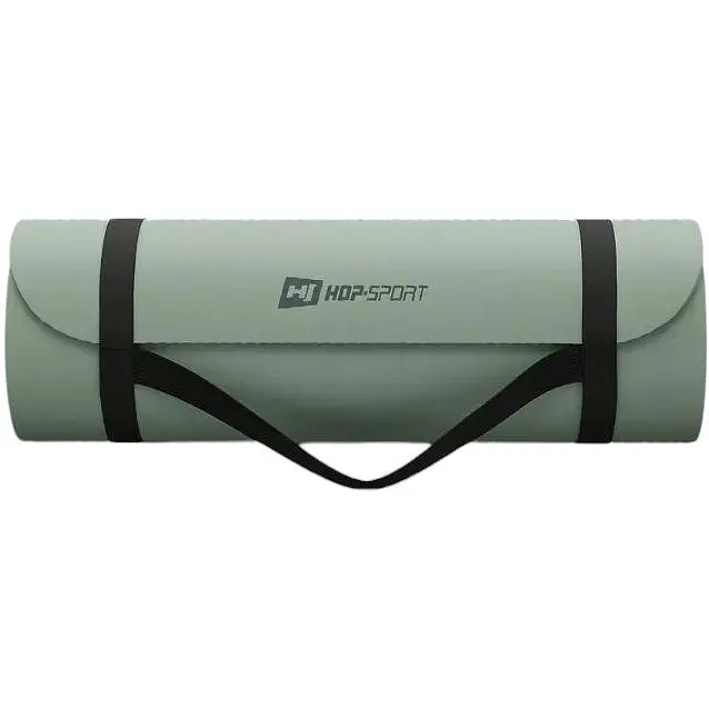Коврик для йоги Hop-Sport HS-NB015GM NBR 1.5 см оливковый - фото 4