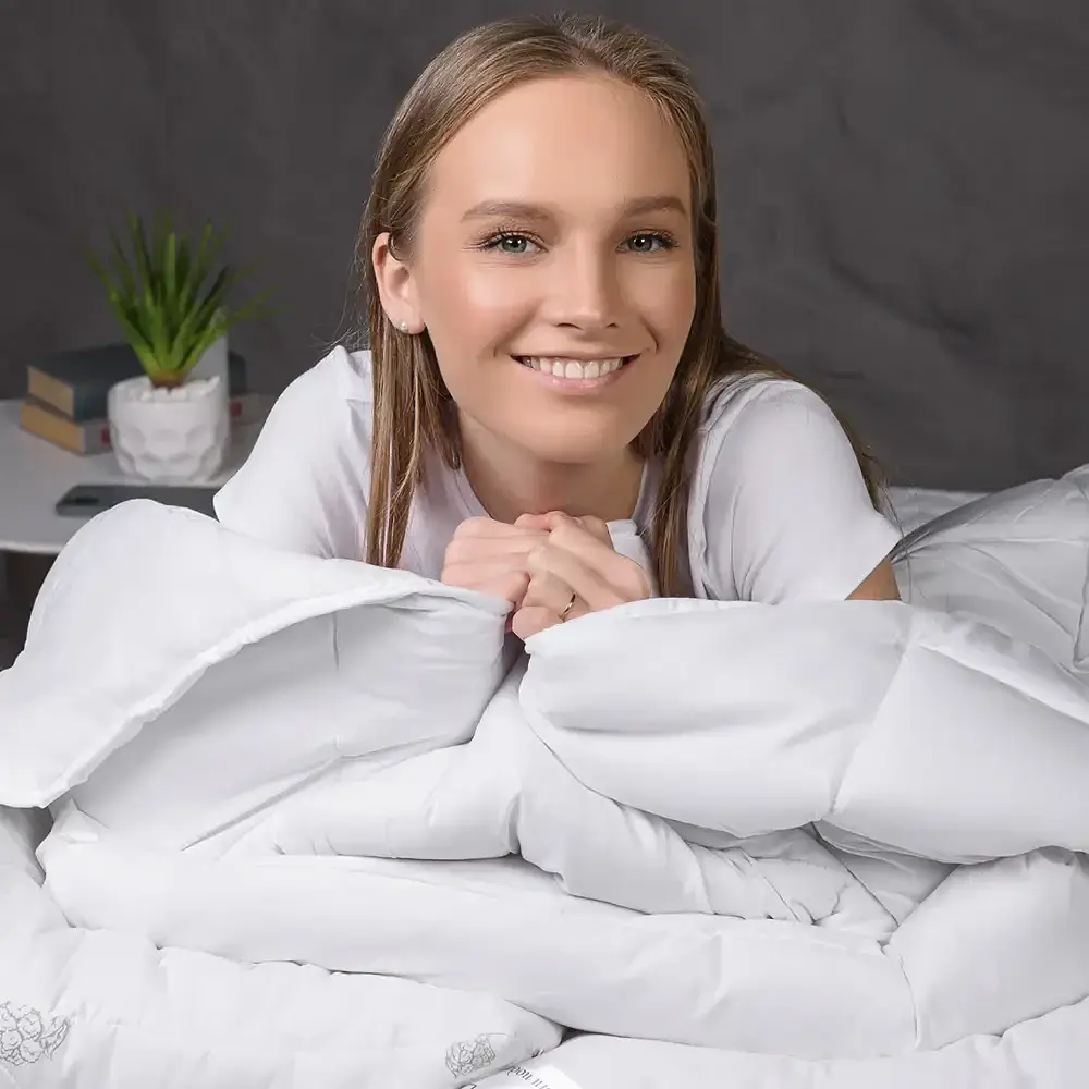 Ковдра ТЕП Friendly White Comfort 350 г/м² біла 172x205 см - фото 7