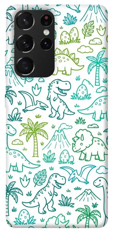 TPU чохол Demsky Dino pattern для Samsung Galaxy S21 Ultra