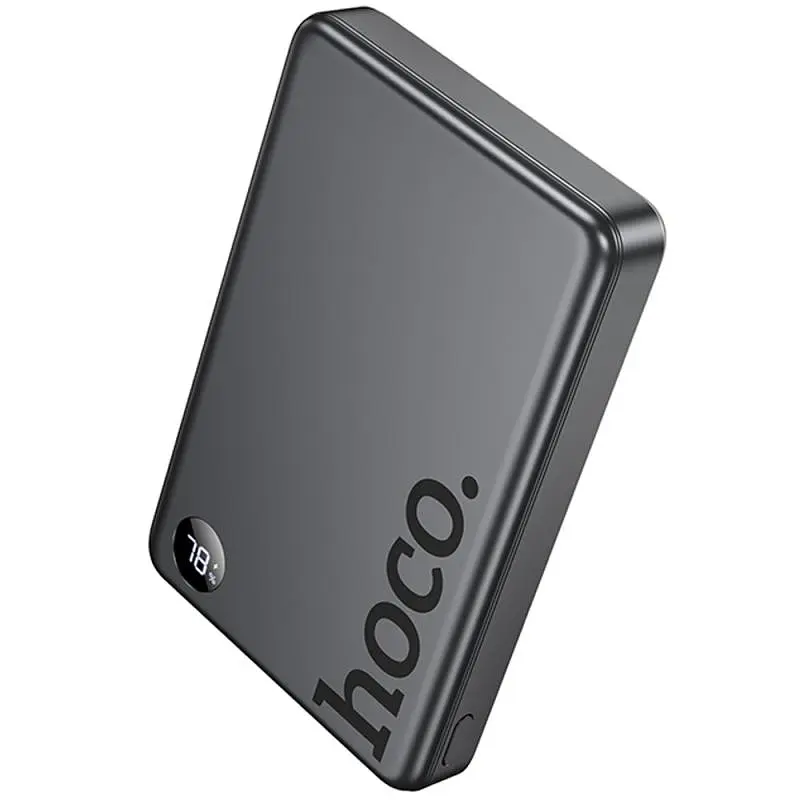Портативное ЗУ Power Bank Hoco Q34 Clever PD20W с БЗУ 10000 mAh Metal gray - фото 2