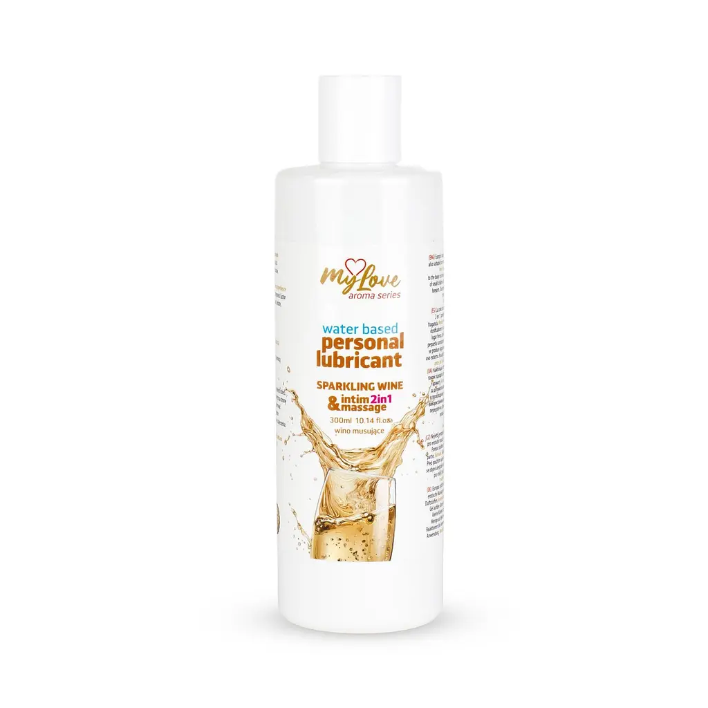 Лубрикант MyLove Aroma Series IntimMassage 2in1 Sparkling Wine, 300 мл