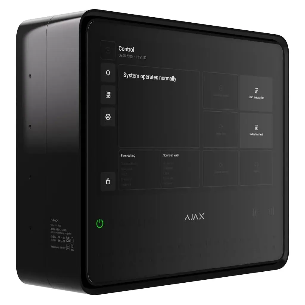 Модуль управління розумним будинком Ajax (EN54 Fire Hub black) - фото 6