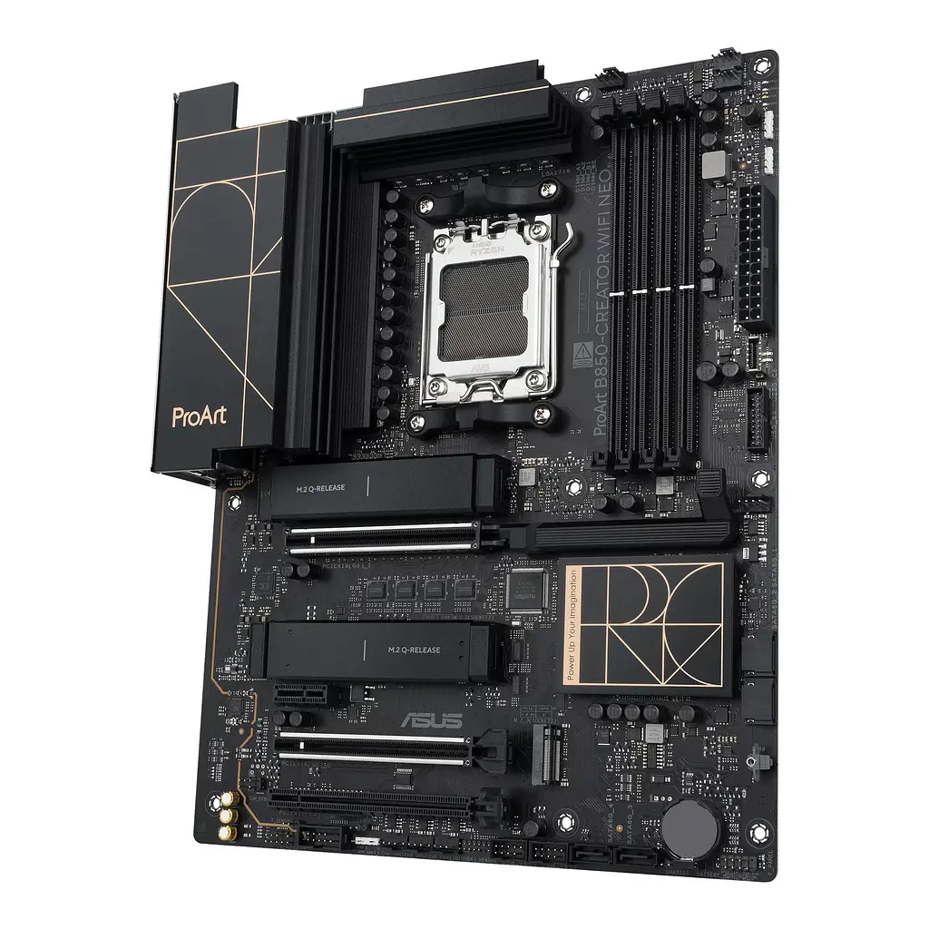 ASUS Материнська плата ASUS PROART B850-CREATOR WIFI NEO sAM5 B850 4xDDR5 M.2 HDMI DP USB Type-C Wi-Fi BT ATX - фото 4