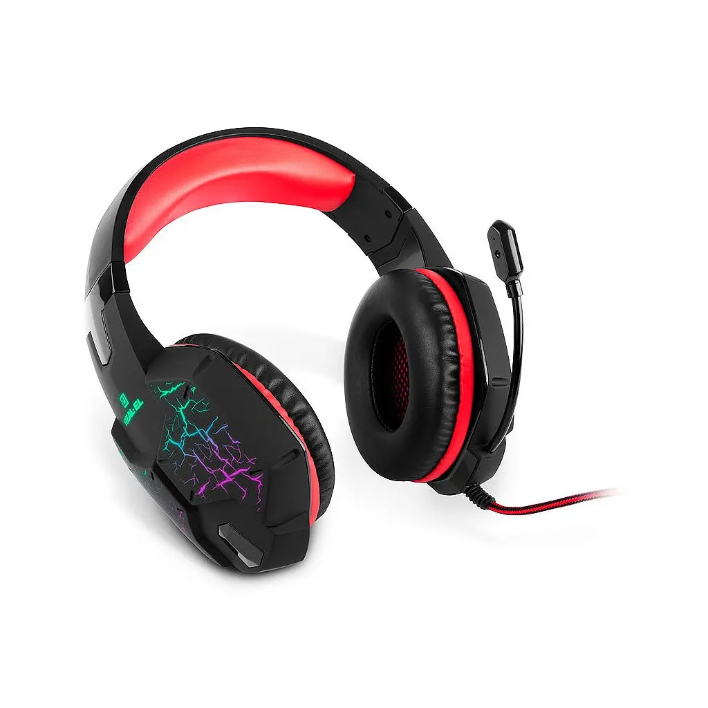 Навушники REAL-EL GDX-7750 Black-Red - фото 5