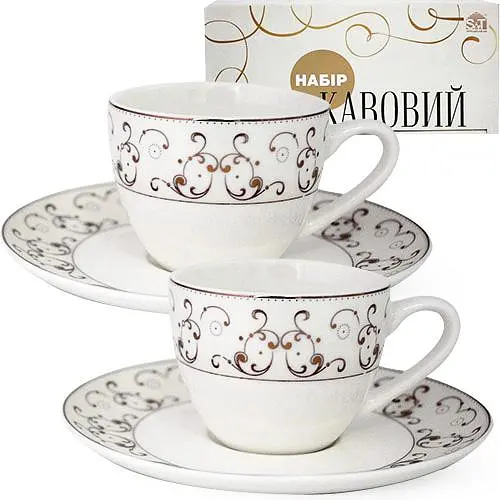 Кофейный сервиз Констанция на 6 персон фарфоровый S&T Ø13 см kuh0007712 - фото 2