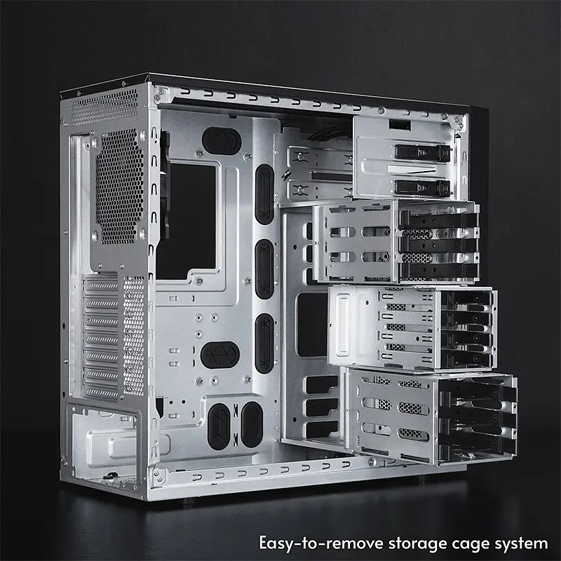 Корпус Chieftec UNI BW-01B-OP, без Блок живлення, 1x USB Type C, 1 x USB3.0, ATX, Чорний - фото 10