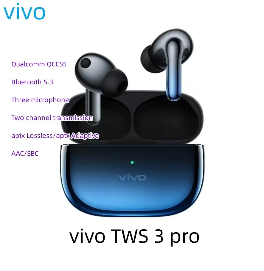 TWS-навушники VIVO TWS 3 Pro blue - фото 4