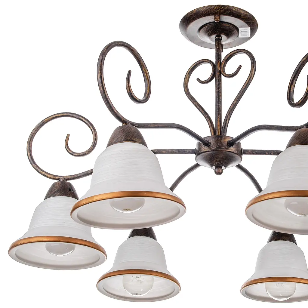 Люстра потолочная Brille E27 60W BR (LK-153C/6) - фото 2