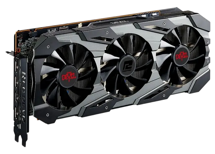 Відеокарта AMD Radeon RX 5700 XT 8GB PowerColor Red Devil (AXRX 5700XT 8GBD6-3DHE/OC) Б/В - фото 2