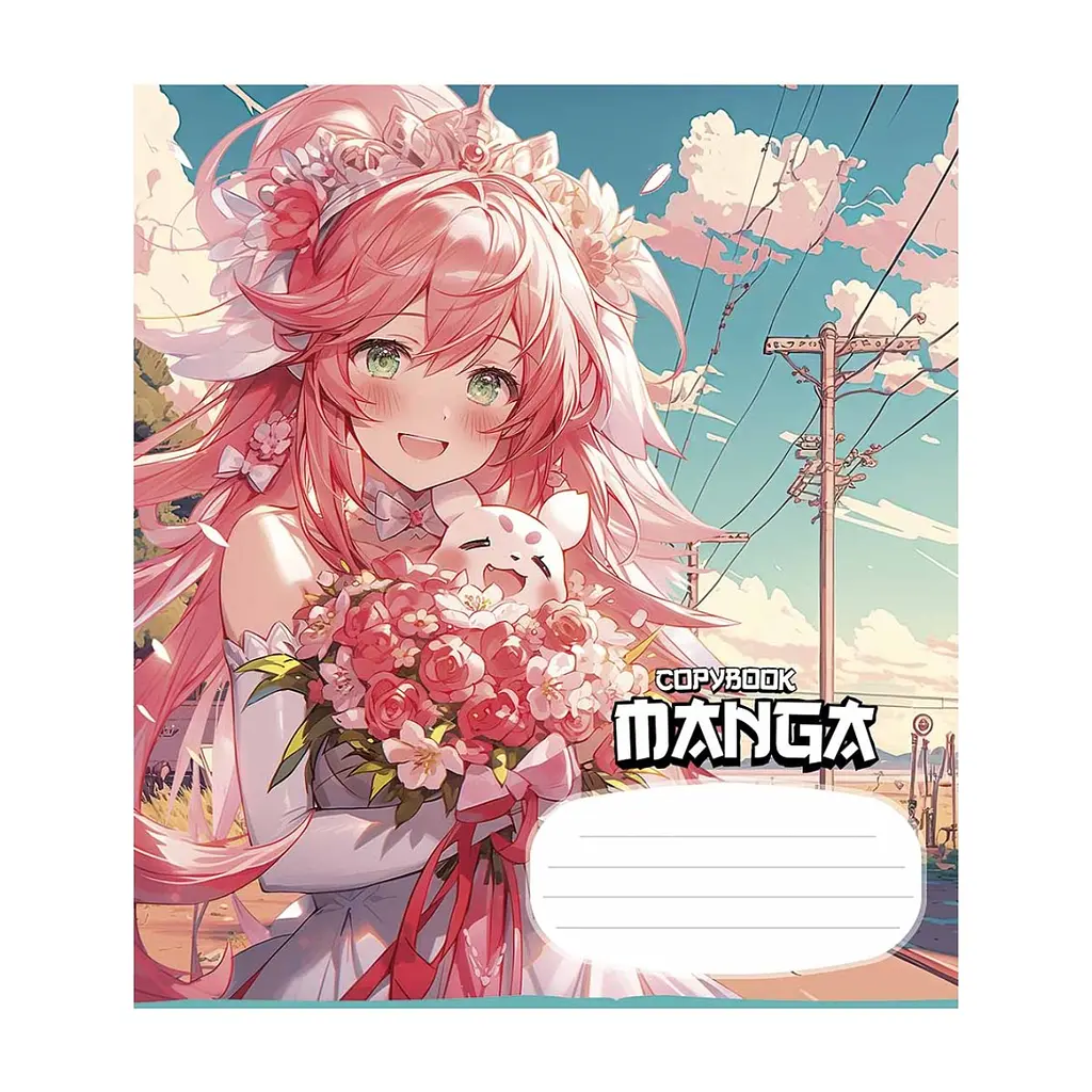 Зошит Школярик Manga style 18 аркушів лінія (018-3323L), в асортименті - фото 4