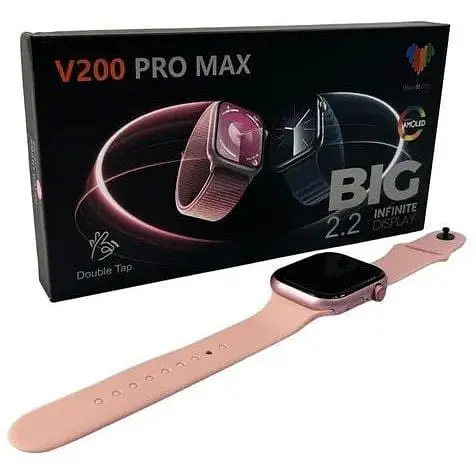 Смарт-часы BIG V200 Pro Max IP65 Pink - фото 2