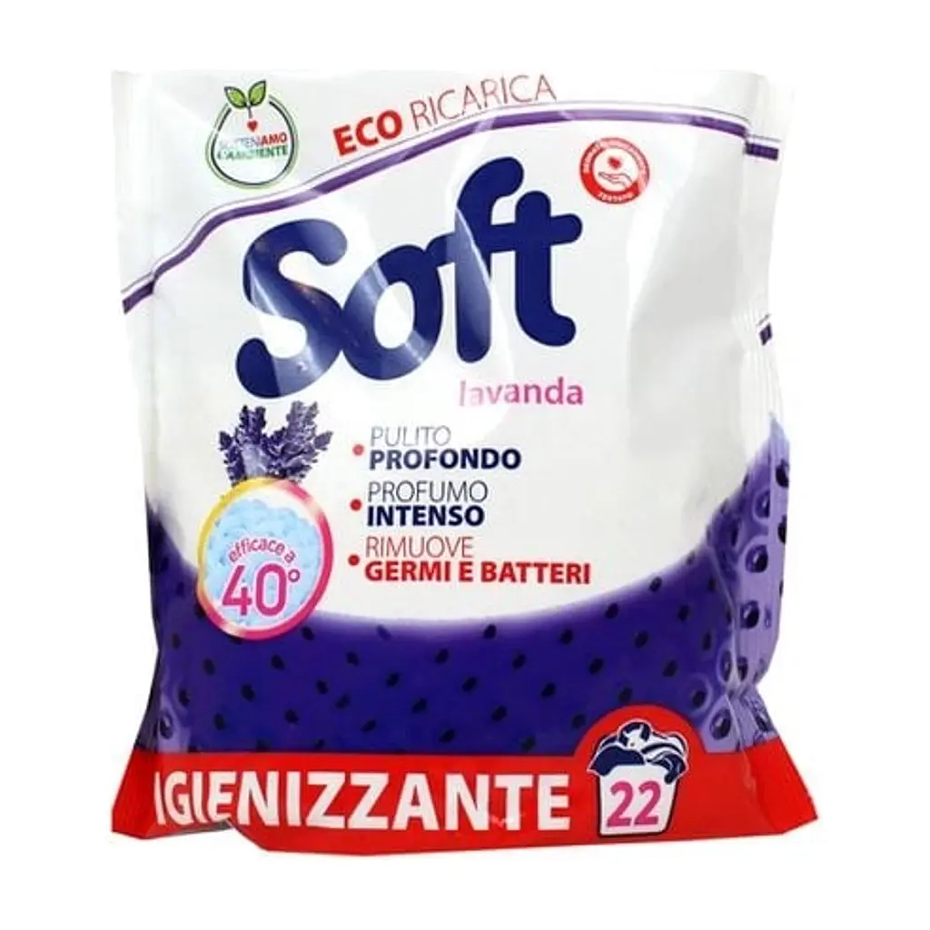Пральний порошок Soft Lavanda Універсальний з активним киснем 1.1 кг (8003640015535)