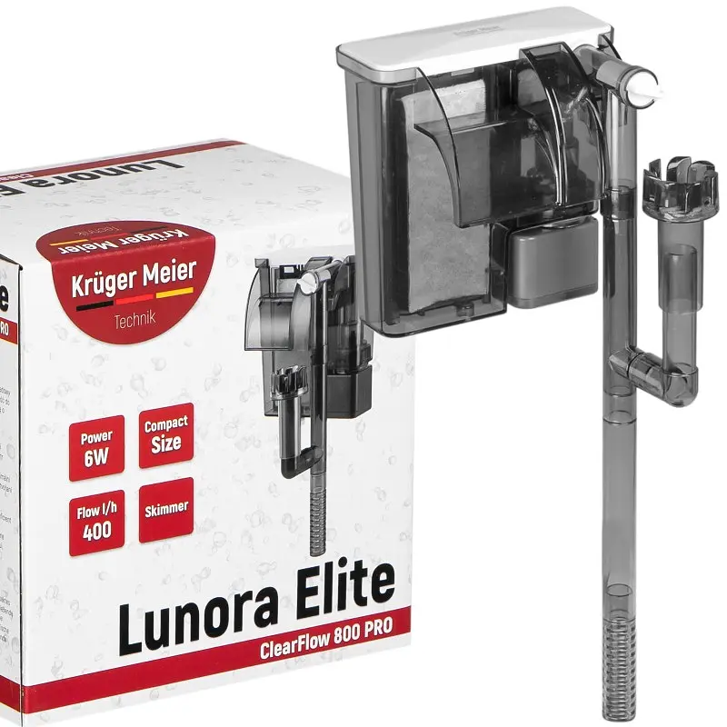 Каскадний фільтр Kruger Meier Lunora Elite 800 зі скіммером для акваріумів 35-70 літрів - фото 2