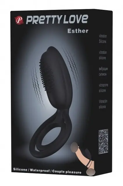 Насадка з вібрацією Pretty Love Penis Ring Black Baile BI-026218 87678 - фото 6