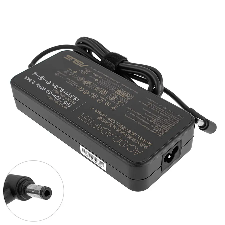 Блок живлення для ноутбука Asus 19.5V, 9.23A, 180W, 5.5x2.5мм, black (під G46, G55, G75, G750 series), black (без кабеля !) - фото 2