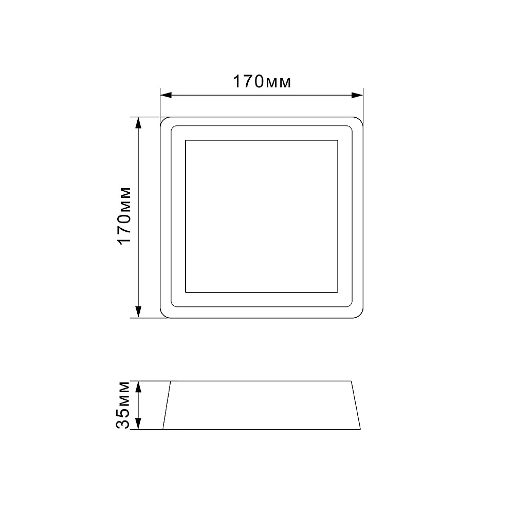 Світильник квадратний накладний Titanum LED 18W 5000K (TL-BHS20-185) - фото 5