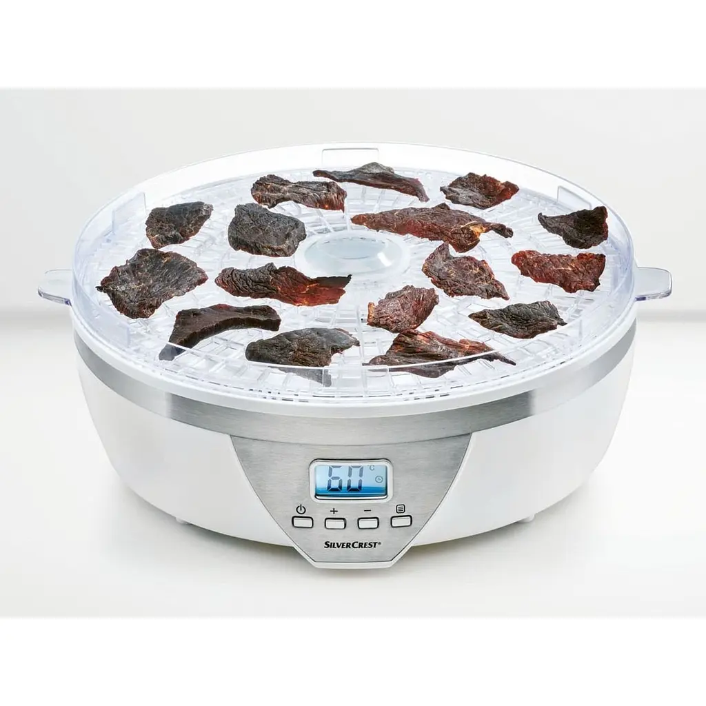 Дегидратор-сушилка для овощей и мяса SilverCrest SDA 350 A2 350 Вт до 70°С автоматическая 5 лотков - фото 5