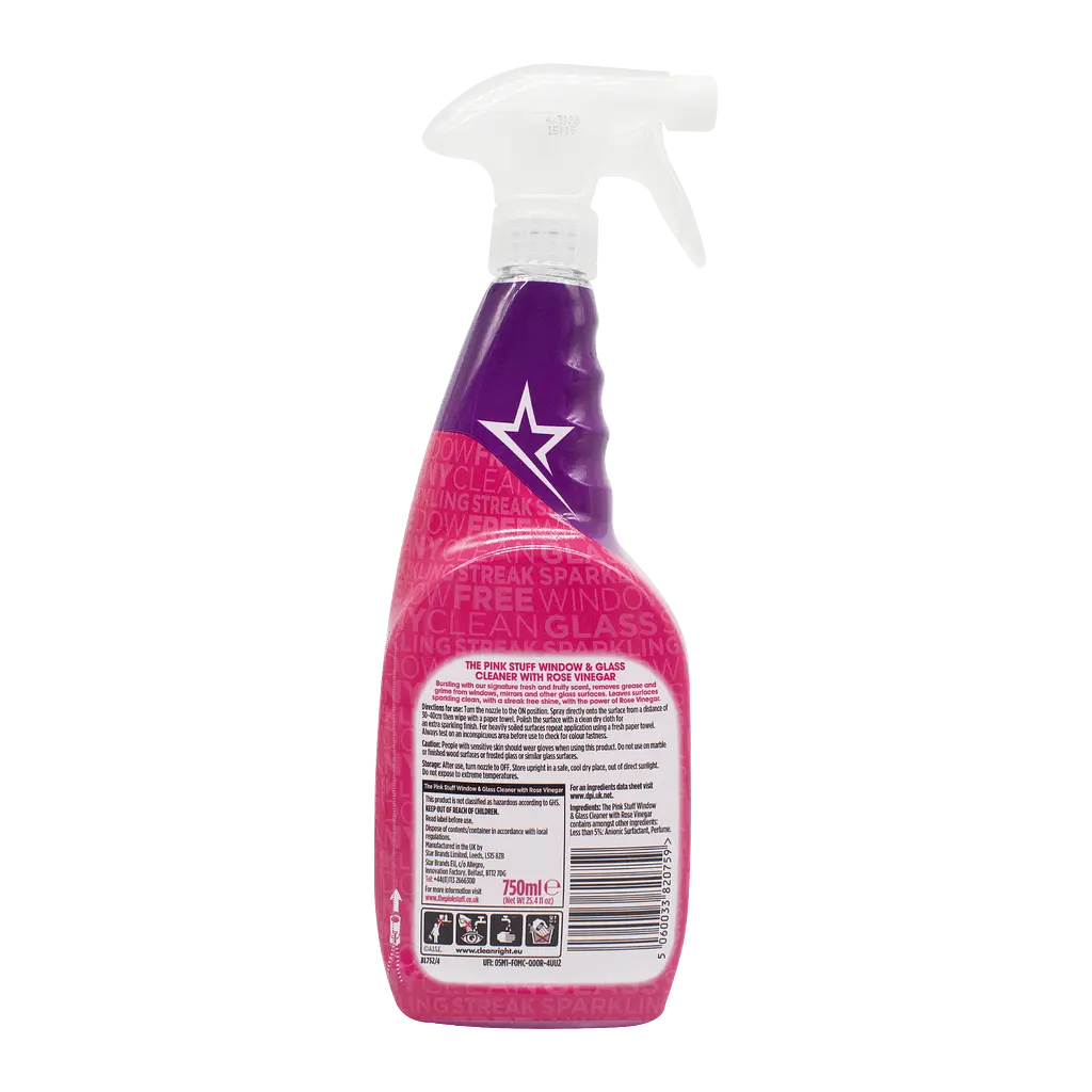 Засіб для миття вікон і скла The Pink Stuff Rose Vinegar 750 мл - фото 2