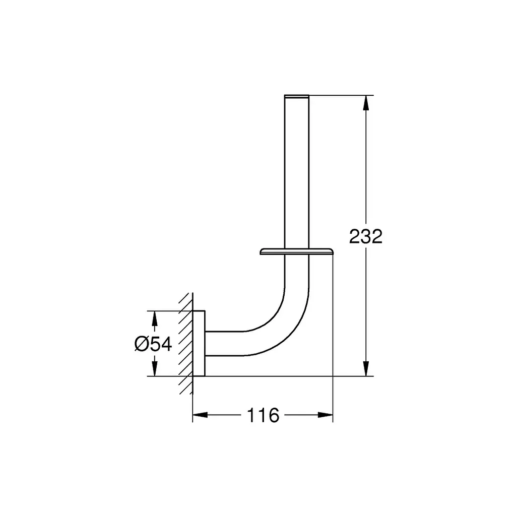 Держатель запасного рулона туалетной бумаги Grohe QuickFix Start 41186000 Хром - фото 2