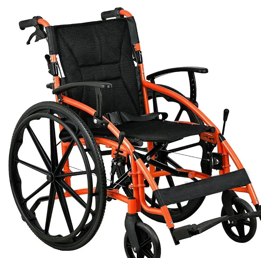 Кресло-каталка Vera Medical с ручными тормозами для людей с ограниченными возможностями весом до 120 кг (VRM-009) - фото 2