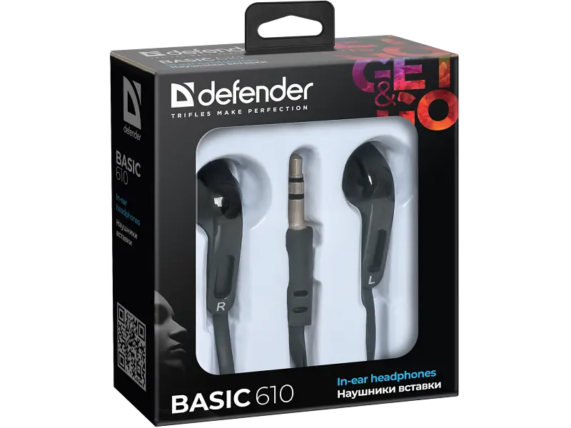 Навушники Defender Basic 610 Black - фото 2