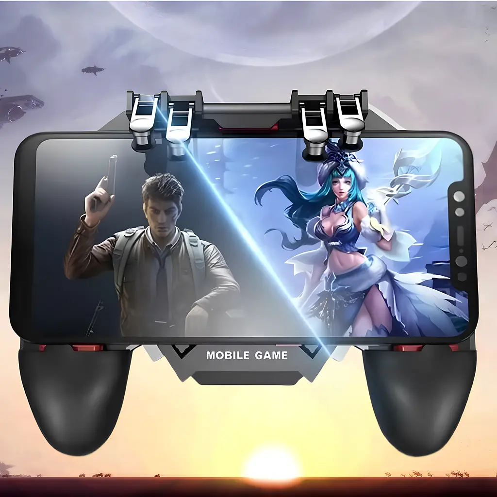 Джойстик для телефону з охолодженням Memo AK77 4000mAh ігровий контролер тригер Black (18536) - фото 8