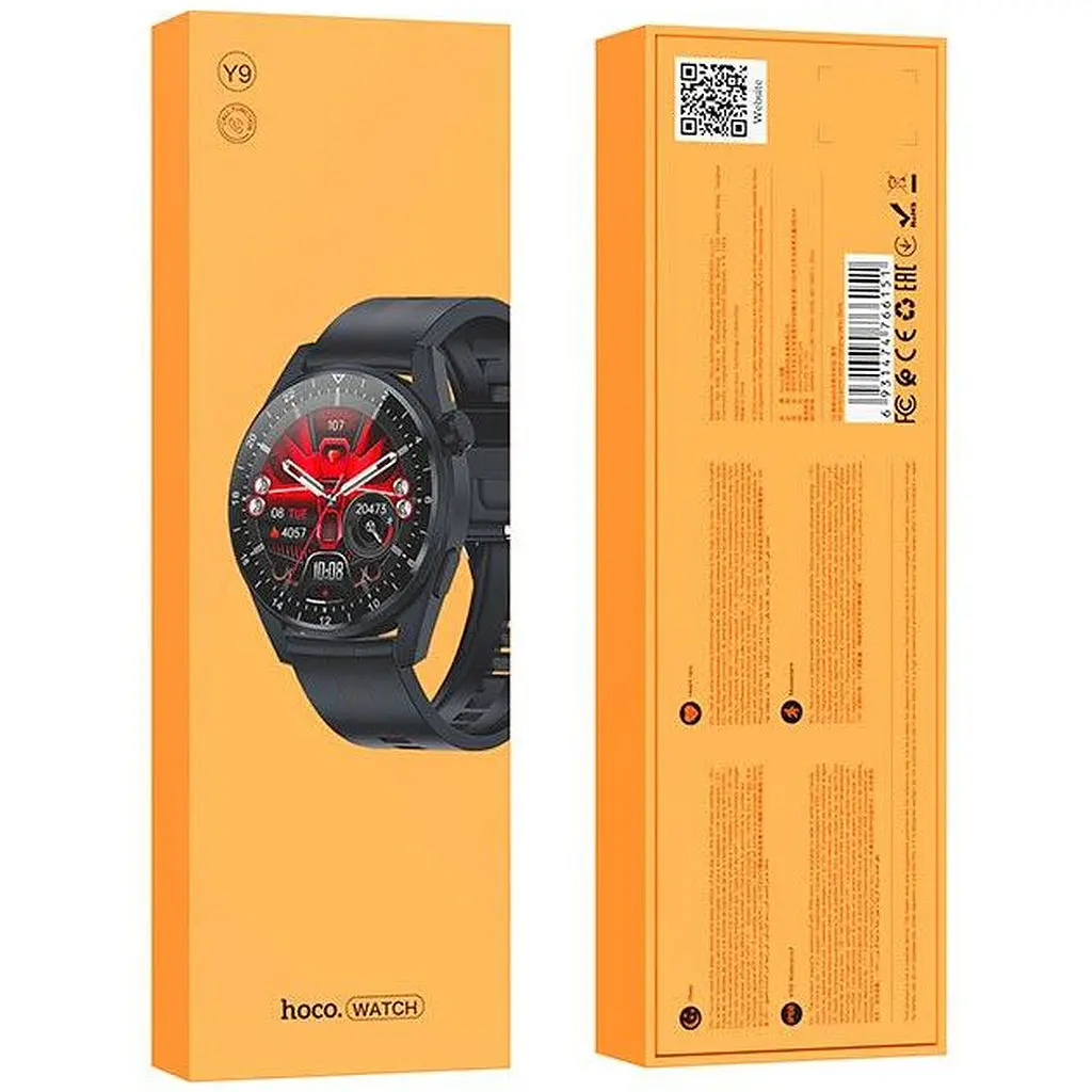 Smart Sports Watch HOCO Y9 (Call Version) | BT Call, Track, HeartRate, IP68 | - фото 2