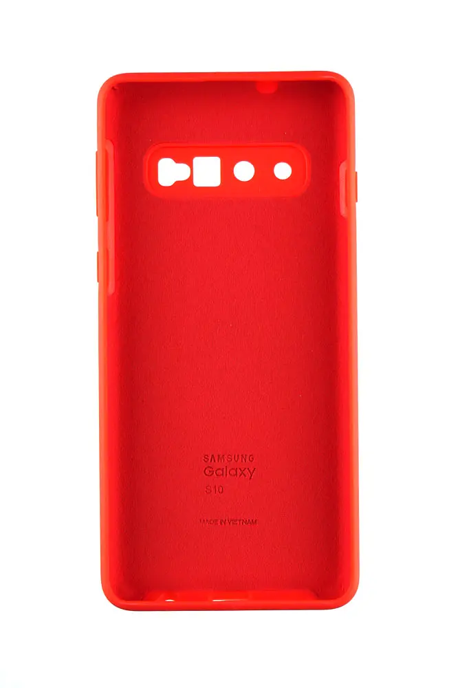 Чохол Jelly Silicone Case Samsung S10 Red (14) - фото 2