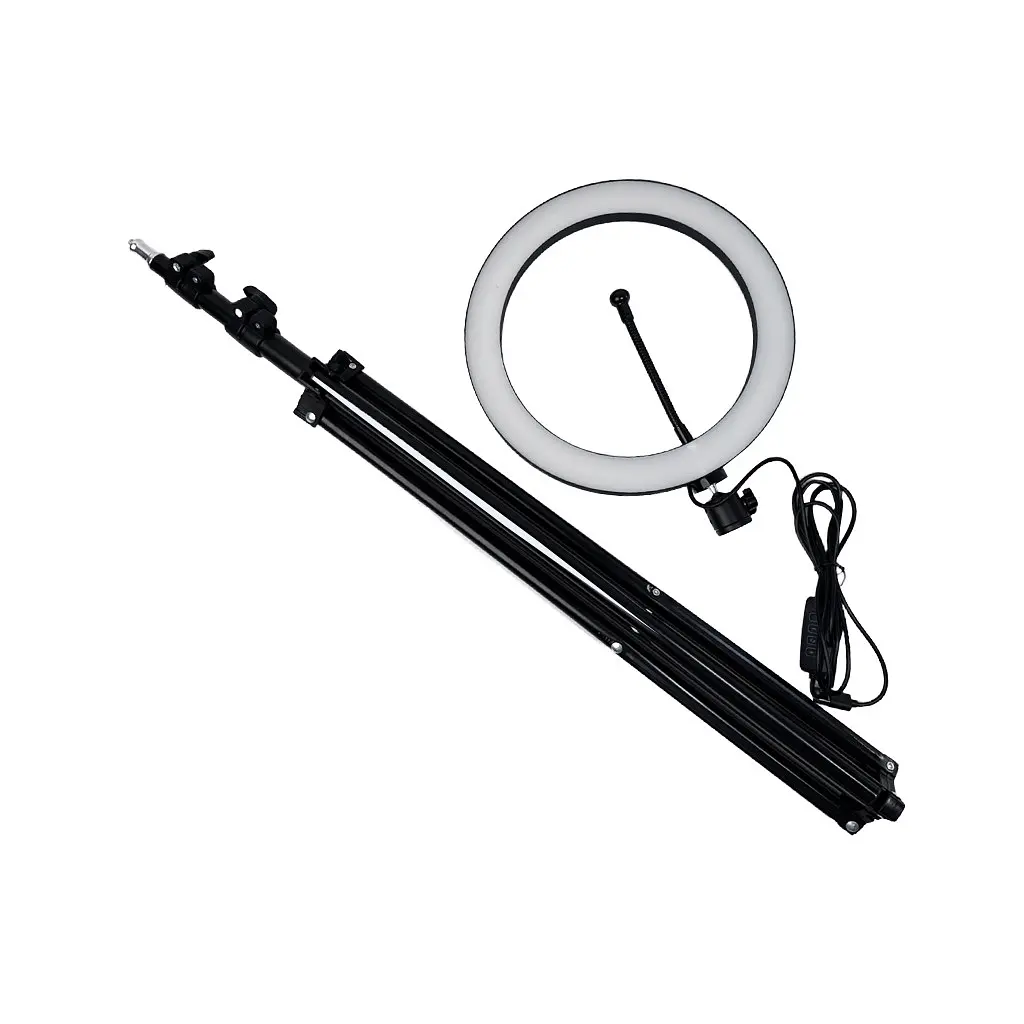 Кольцевая лампа NNSD-260 (26см) + штатив 2,1м. - фото 2