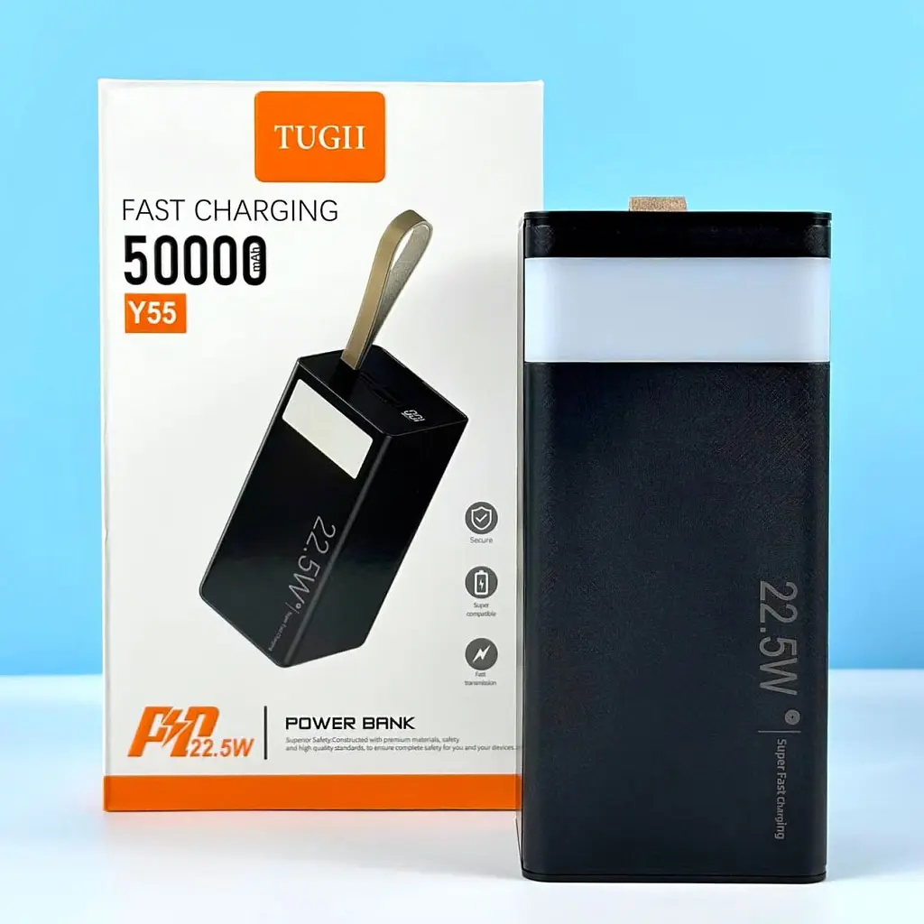 Зовнішній акумулятор WUW-TUGII Y55 50000mAh 22.5W Black [123970] - фото 7