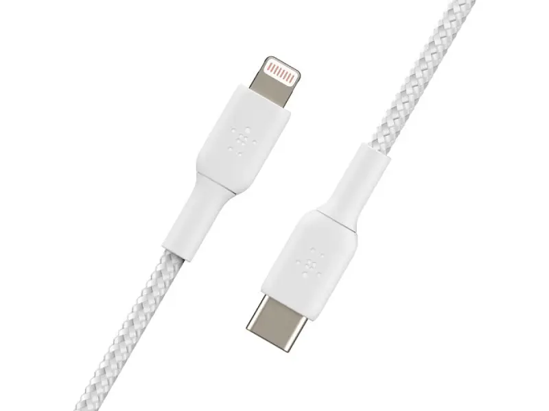 Кабель Lightning Belkin Type-C - Lightning 1m White (CAA004BT1MWH) - фото 3