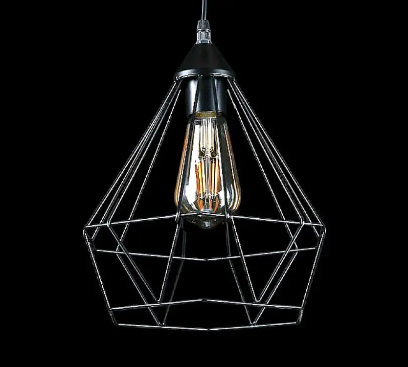 Стельова люстра E27 Splendid Ray L302/1, регульована, 1 лампа, Чорний метал, висота 35-110 см, сучасний стиль - фото 2